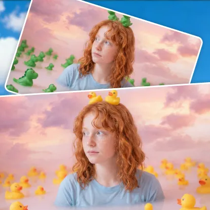 Iteração de material de marketing profissional