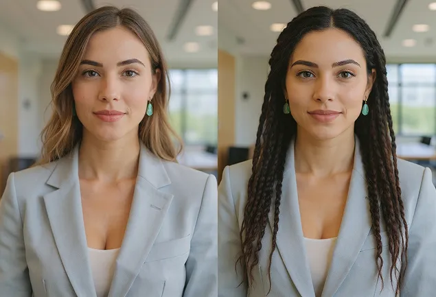 Ajuste de Peinado según Forma de Rostro